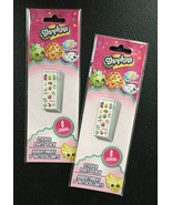 Children&#39;s Shopkins Sticker Packets - 8 Sheets Per Packet, 2 Packets - New - £5.85 GBP