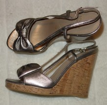 Stuart Weitzman&#39;Attire&#39; Wedge Espadrille Sandal  sz 37 US SZ 6.5 new - £64.58 GBP