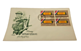 Honoring Vietnam Veterans #1802 Nov 11 1979 Arlington Va First Day Cover 4 Stamp - £3.97 GBP