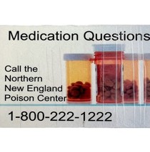 Northern New England Poison Control Center Magnet Advertisement Vintage E55 - $19.99