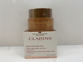 Clarins Extra Firming Nuit Night Cream NIB 1.6 oz Factory Sealed Jar All Skin - $40.58