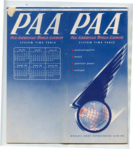 Pan American World Airways System Time Table effective June 1, 1955 - £22.31 GBP