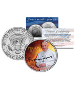 POPE FRANCIS *2013 PERSON OF THE YEAR* JFK Kennedy Half Dollar US Colori... - $12.16