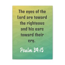  Psalm 34:15 The Eyes Of The Lord Bible Verse Canvas Christian W - £57.10 GBP+