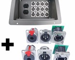 Recessed Hinged Lid In Floor Pocket Stage Box Xlr Male Female Ac Cat 5 E... - $229.99