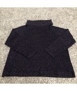 Josephine Chaus Dark Purple With Sparks Women Turtle Neck Size 2 Sweater - €10,53 EUR