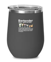 Wine Tumbler Stainless Steel Insulated  Funny Bartender Definition  - £23.66 GBP