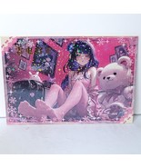 Raiden Waifu Card Anime Girl Glitter Pink Stockings Wall Art Oversized B... - €19,60 EUR