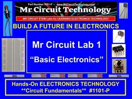 Mr Circuit Learn Electronics Super Lab 1  &quot;Concepts &amp; Components&quot; #1101-P - £22.59 GBP