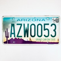 2014 United States Arizona Grand Canyon State Passenger License Plate AZW0053 - £13.30 GBP