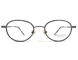 Hackett Eyeglasses Frames HEB080 11 Gray Brown Tortoise Round Full Rim 48-19-145 - £36.39 GBP