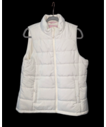 Amazon Essentials Women&#39;s White Puffer Vest Jacket Lightweight Zipper Si... - $36.83 CAD