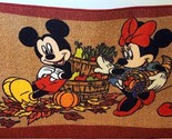 Disney Mickey &amp; Minnie Mouse Fall Pumpkins &amp; Harvest Accent Rug Door Mat... - $18.99