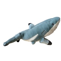 2007 K and M Intl Black Tip Tail Reed Shark Plush Stuffed Animal Toy 17 in Lengt - $14.28