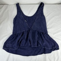 Urban Outfitters PINS &amp; NEEDLES Women&#39;s Navy M Sleeveless Plunge Back Pe... - £19.46 GBP