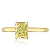 GIA 1.24 Karat Glanzschliff VVS2 Gelber Diamant Versteckte Halo Verlobun... - $94,304.52 MXN