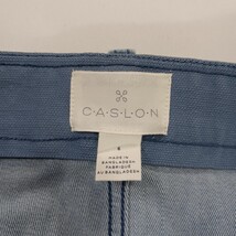 Caslon RN#58665 Women's Blue Cotton Blend Button-Front Denim Skirt Size 6 image 3
