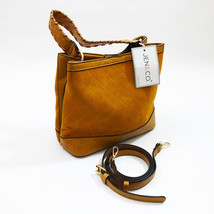 Jen &amp; Co Satchel Maude 11.5x10x5.5 inches Mustard Handbag Purse - $49.49