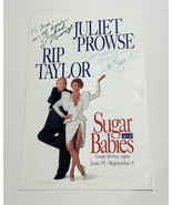 Sugar Babies Act II Flyer Signed Juliet Prowse &amp; Matt Bezmarevich Harrah... - $371.27 MXN
