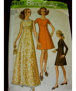 Classic Dress ~ Simplicity 8498 ~ Size 14 ~ Bust 36 ~ Belinda Bellville ... - £11.93 GBP