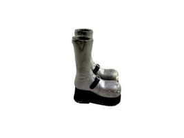 MGA Bratz GIRL Doll Shoes Boots Tall Black Silver High Heels Accessories - $8.66