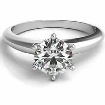 14K White Gold 4 CARAT Round Cut Solitaire Engagement  Promise Wedding s... - $363.72