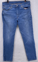 Levi&#39;s Mens 511 Jeans 36x32 Slim Fit Medium Wash Fade Denim Blue Zipper ... - £21.79 GBP