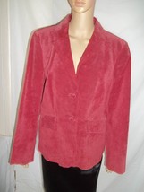 Liz&amp;Co.   Suede 2 Button Jacket -Size: Large-Rust Orange, NWOT - £23.69 GBP