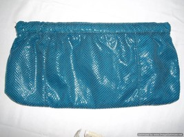 Old Navy Handbag/Clutch-Faux Snakeskin - Turquoise - NWOT - £10.45 GBP