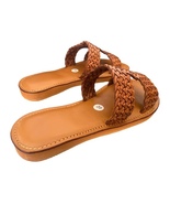 Women&#39;s Leather Sandals, Flat Sandals, Strap Sandals Premium Moroccan Le... - £45.56 GBP