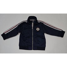 Converse Navy Blue Track Jacket Full-Zip BABY 3-6 Months Red White Stripes - £11.03 GBP