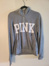 Light Grey Victoria Secret Pink Quarter Zip Size Med - £9.39 GBP