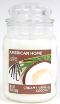 1 American Home By Yankee Candle 19 Oz Creamy Vanilla Coconut Glass Jar ... - £23.58 GBP
