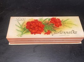 Vintage Gartennelke Oeillet Carnation Bar Soap 2 x 100g Germany In Original Box - £18.78 GBP