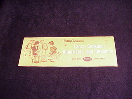 Betty Crocker&#39;s Fancy Cookies and Desserts with Mirro Cookie Press Booklet - £4.74 GBP