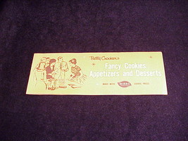 Betty Crocker&#39;s Fancy Cookies and Desserts with Mirro Cookie Press Booklet - $5.95