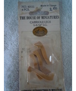 Miniature Cabriole Wooden Legs 1 3/16” LG New - $6.84 CAD