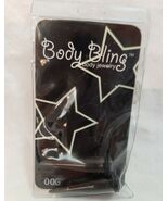 Ear Piercing Plugs 00G Gauge Taper Black Onyx Metal Pair Silver Moon Jew... - $7.66