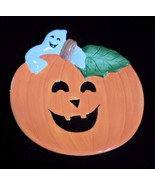 FITZ AND FLOYD Pumpkin Ghosts Canape Plate - $18.57