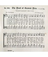1883 Gospel Hymn Pearl Of Great Price Sheet Music Victorian Religious AD... - €17,30 EUR