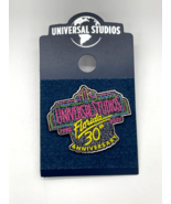 Universal Studios Florida Retro Logo 30th Anniversary Glitter Enamel Pin... - $23.75