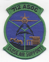 US Air Force 712 Air Support Operations Center Ft. Hood 3 7/8&quot; Embroider... - $6.00