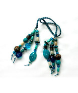 Turquoise Beaded Bookmark OOAK - £4.86 GBP