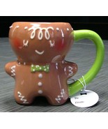 GINGERBREAD Stoneware Boy Hot Cocoa Coffee Chocolate Mug CHRISTMAS HOLID... - £15.73 GBP
