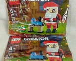 2 Packs Lego 30573 Creator Santa Clause 67 PCs Christmas Sealed &amp; New A8 - £15.85 GBP