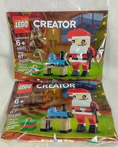 2 Packs Lego 30573 Creator Santa Clause 67 PCs Christmas Sealed &amp; New A8 - £15.76 GBP