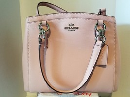 Coach F57847 Crossgrain Leather Minetta Crossbody Shoulder Bag - SV/Blush - $243.10