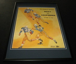1957 California vs Navy Football Framed 10x14 Poster Official Repro - $49.49