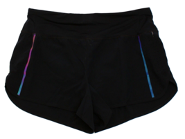 Spyder Women&#39;s Xl Black Running Shorts Brief Lined Wicking Stretch Refle... - £51.31 GBP