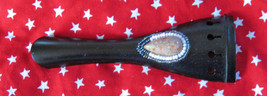 Embellished Tailpiece for 16&quot; Viola/Unikite Cabochon/Beadwork/OOAK  - $15.00